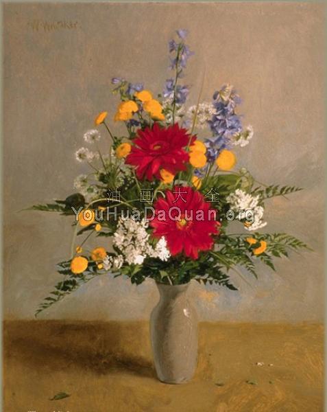 Red Daisymums - 威廉·惠特克